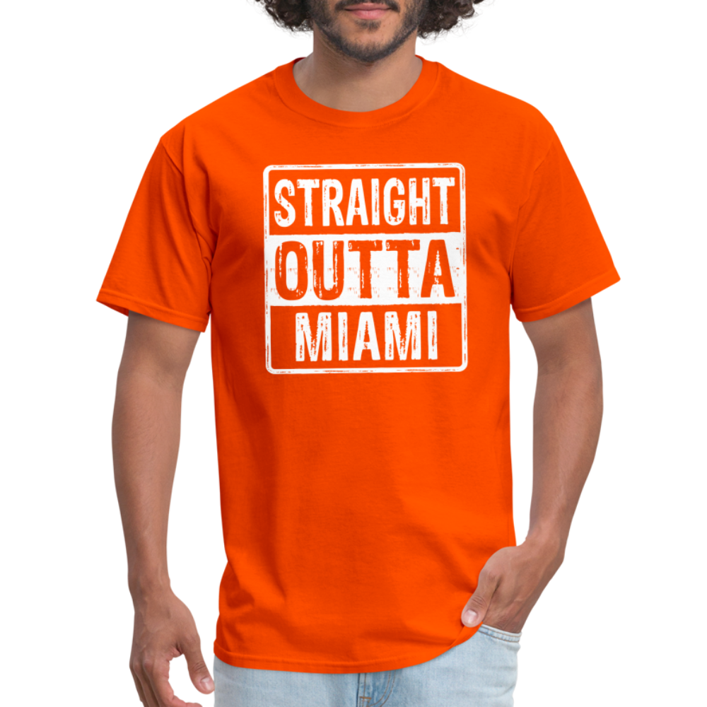 Straight Outta Miami T-Shirt (Florida) - orange