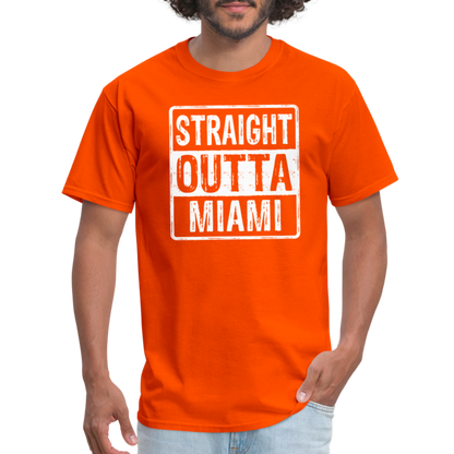 Straight Outta Miami T-Shirt (Florida) - orange