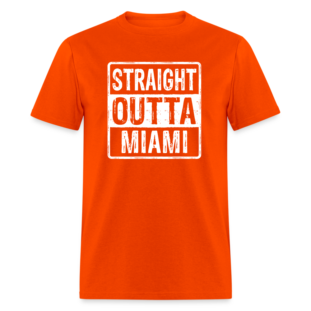 Straight Outta Miami T-Shirt (Florida) - orange