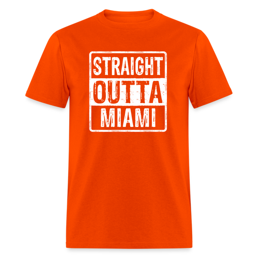 Straight Outta Miami T-Shirt (Florida) - orange