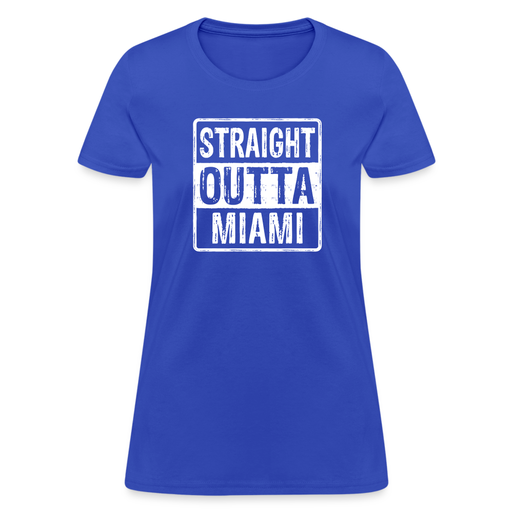 Straight Outta Miami Women's T-Shirt (Florida) - royal blue