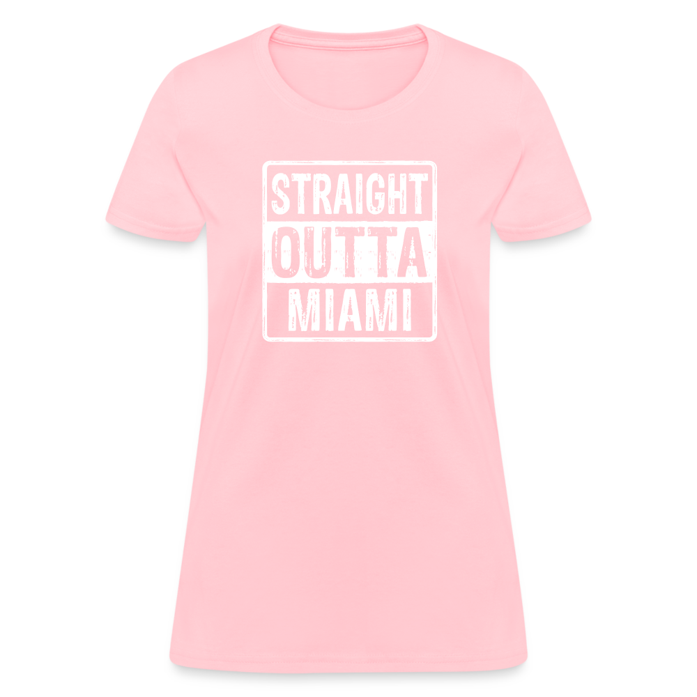 Straight Outta Miami Women's T-Shirt (Florida) - pink