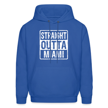 Straight Outta Miami Hoodie (Florida) - royal blue