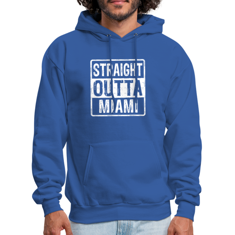 Straight Outta Miami Hoodie (Florida) - royal blue