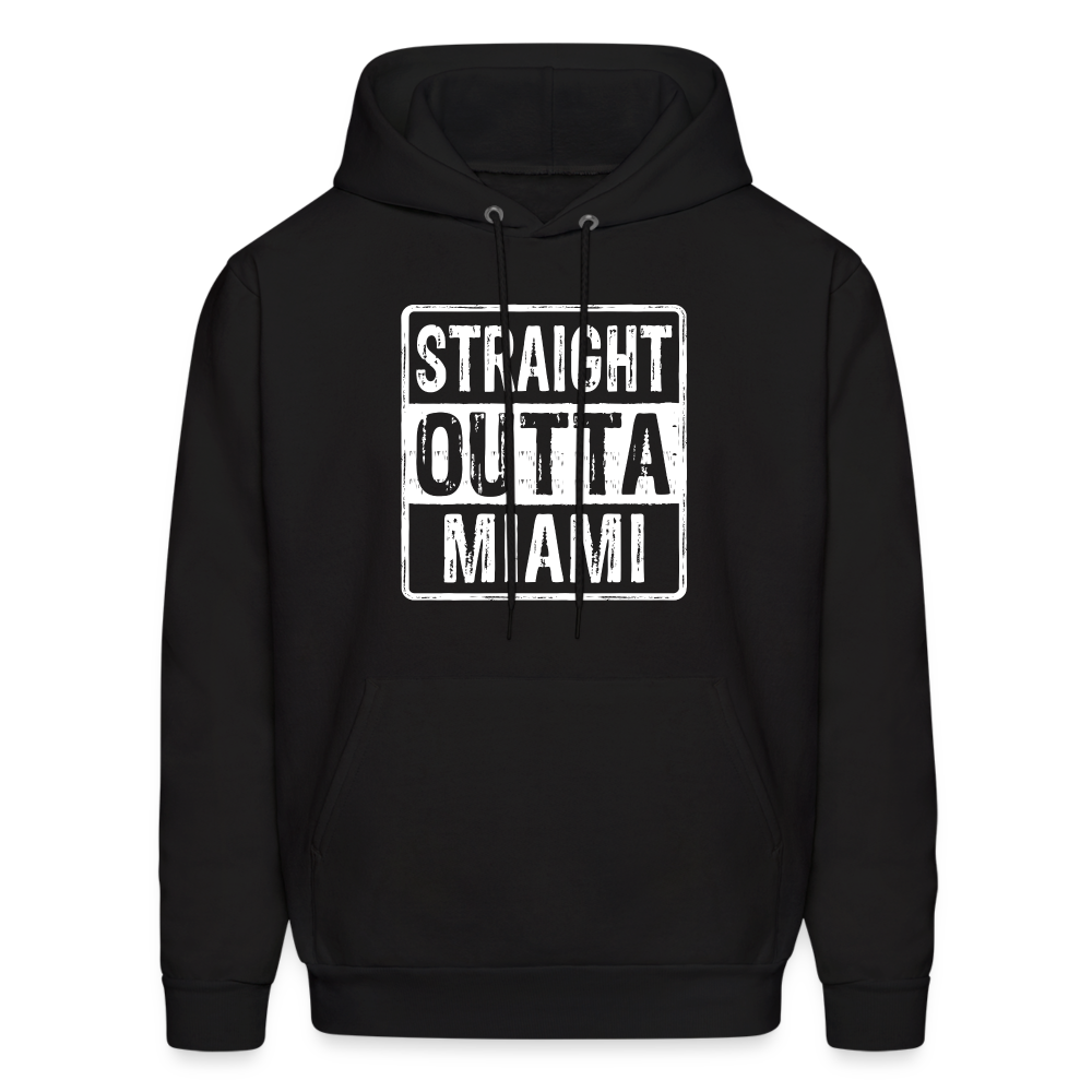 Straight Outta Miami Hoodie (Florida) - black