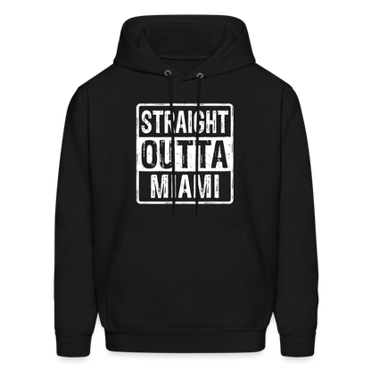 Straight Outta Miami Hoodie (Florida) - black