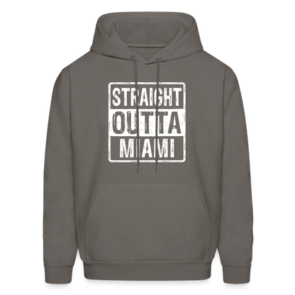 Straight Outta Miami Hoodie (Florida) - asphalt gray