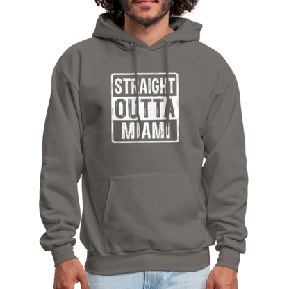 Straight Outta Miami Hoodie (Florida) - asphalt gray