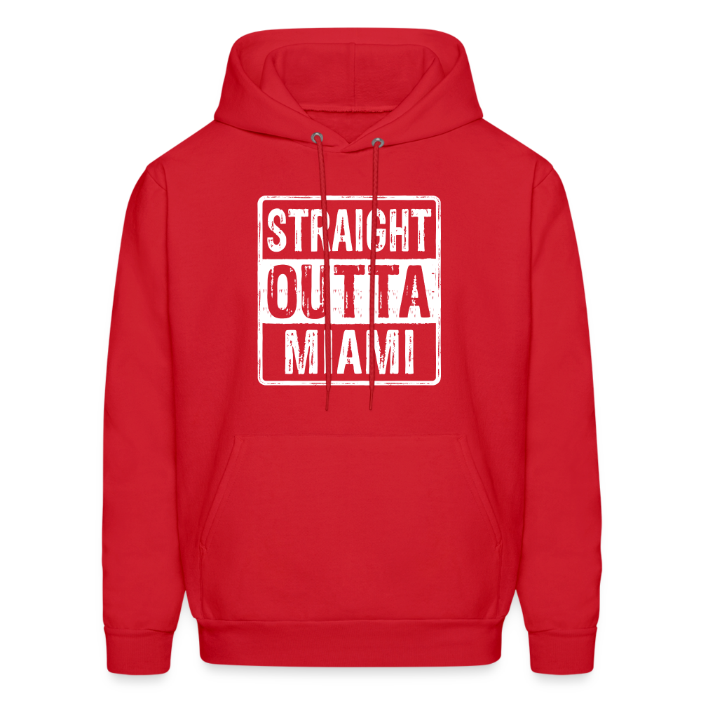 Straight Outta Miami Hoodie (Florida) - red