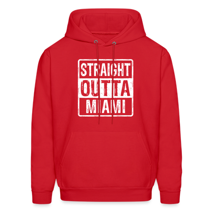 Straight Outta Miami Hoodie (Florida) - red