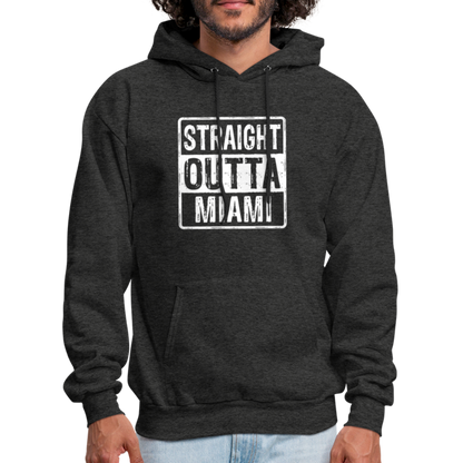 Straight Outta Miami Hoodie (Florida) - charcoal grey