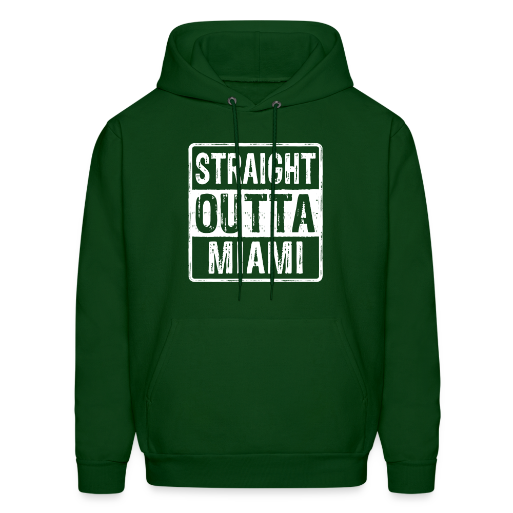 Straight Outta Miami Hoodie (Florida) - forest green