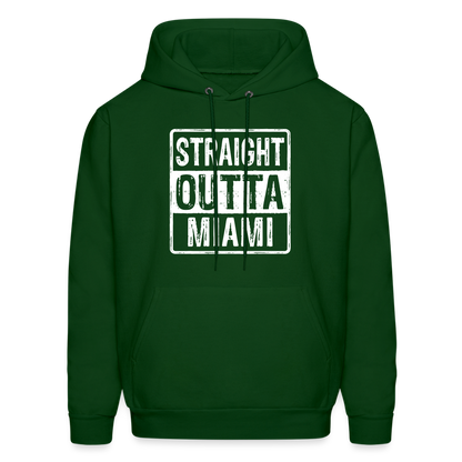 Straight Outta Miami Hoodie (Florida) - forest green