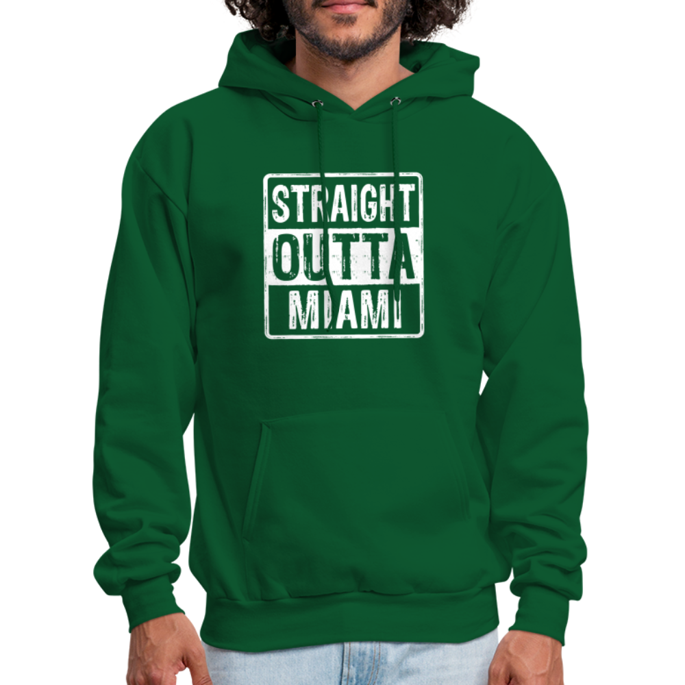 Straight Outta Miami Hoodie (Florida) - forest green