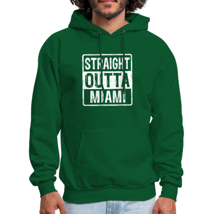 Straight Outta Miami Hoodie (Florida) - forest green