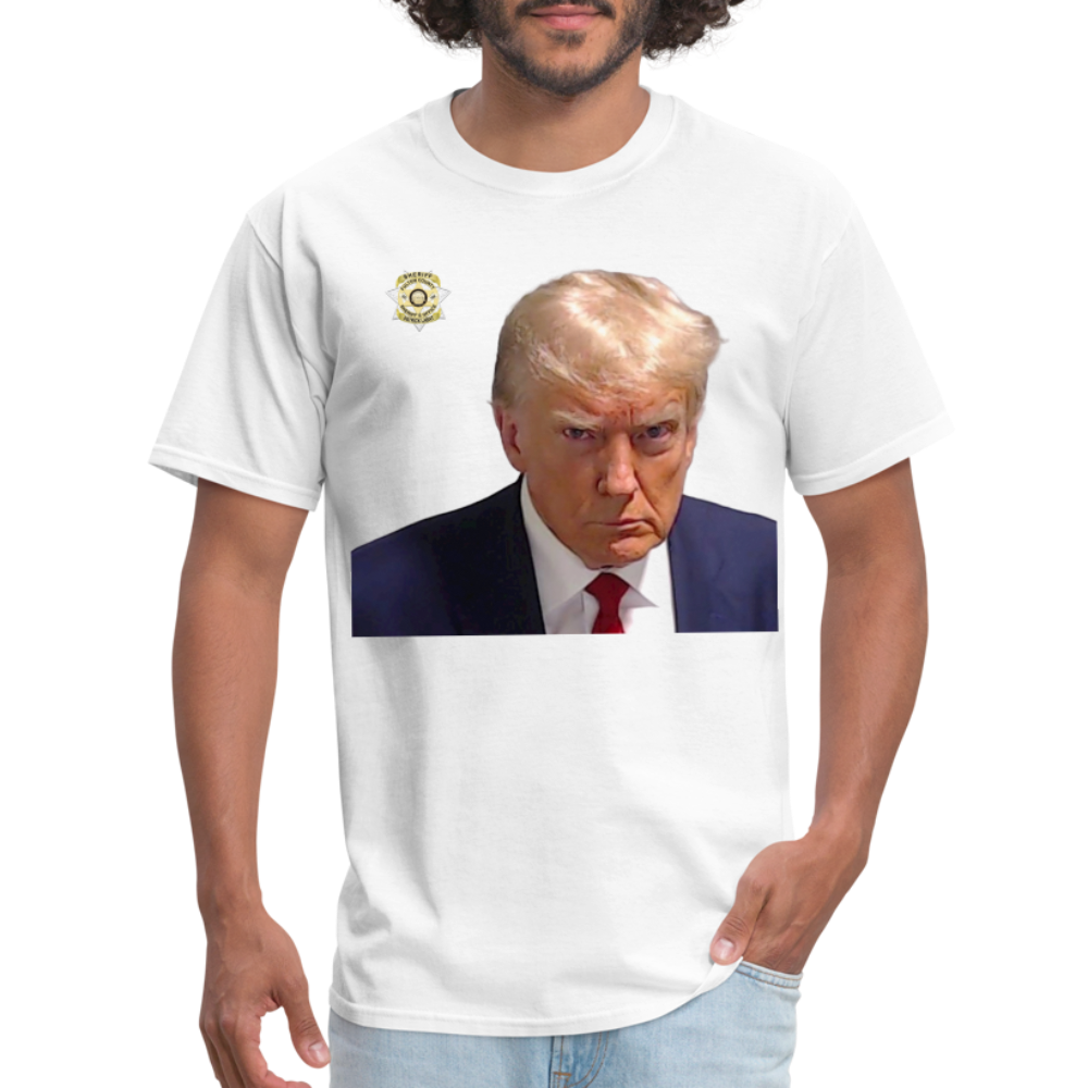 Trump Mugshot T-Shirt (Customizeable) - white