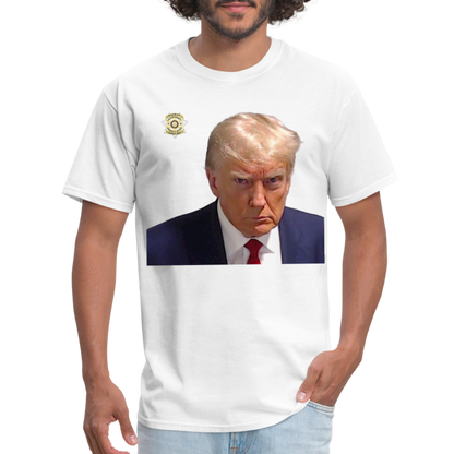 Trump Mugshot T-Shirt (Customizeable) - white