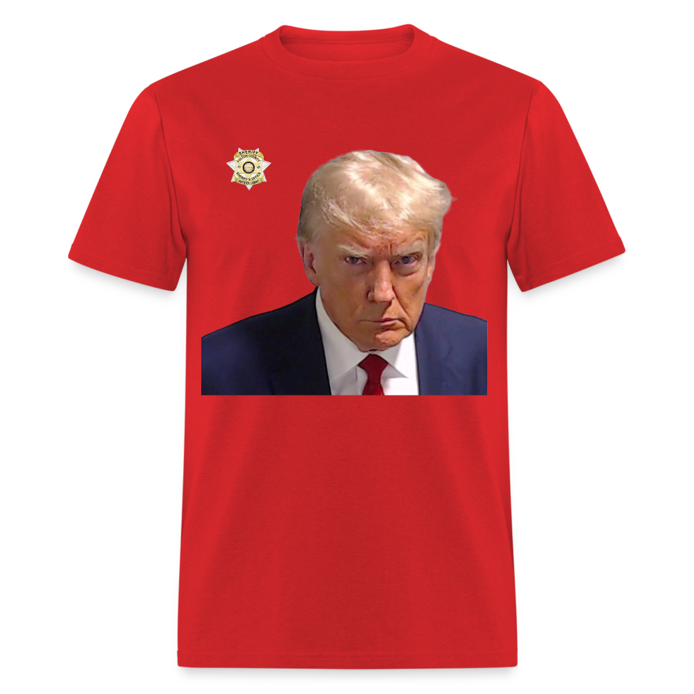 Trump Mugshot T-Shirt (Customizeable) - red