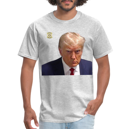 Trump Mugshot T-Shirt (Customizeable) - heather gray