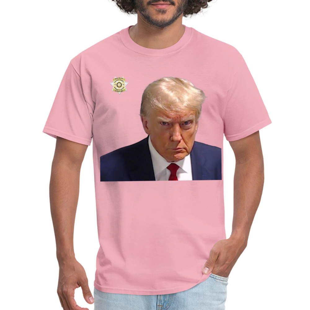 Trump Mugshot T-Shirt (Customizeable) - pink