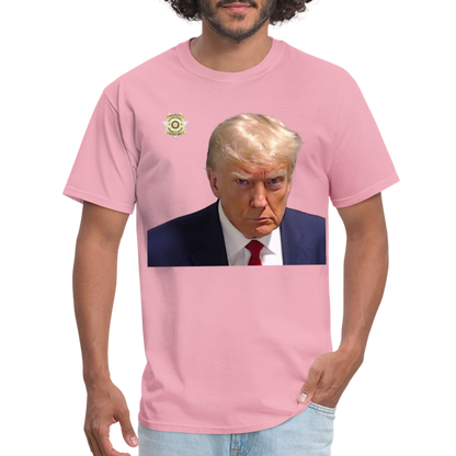 Trump Mugshot T-Shirt (Customizeable) - pink