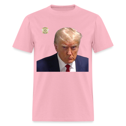 Trump Mugshot T-Shirt (Customizeable) - pink