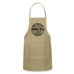 Meat in Mouth, Swallow (Funny BBQ Grilling Humor) Adjustable Apron